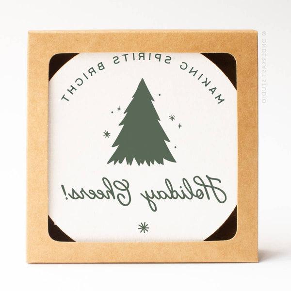 Holiday Cheers Coasters Set