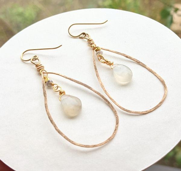 Justina Moonstone Earrings